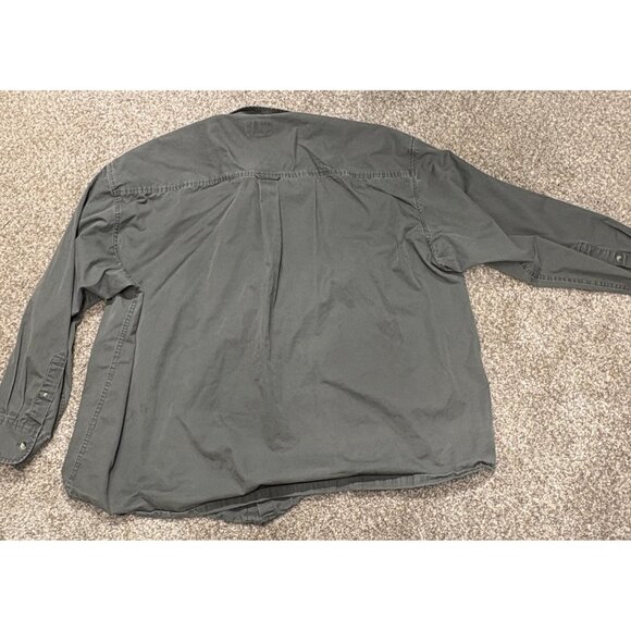 Cabela’s 3XL Long Sleeve Button Up Shirt Gray Casual Workwear - Picture 14 of 15
